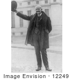 #12249 Picture Of Eugene Victor Debs Waving His Hat