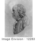 #12283 Picture of Benjamin Franklin in Profile by JVPD