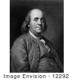 #12292 Picture Of A Portrait Of Benjamin Franklin