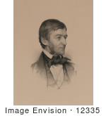 #12335 Picture Of Ralph Waldo Emerson Facing Right
