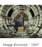 #1247 Photo Of Three Women Riveters Working Inside A Circular Structure Of The Fuselage