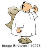 #12576 Male Angel Clipart