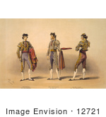 #12721 Picture Of Three Matadors