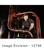 #12746 Picture Of A Caucasian Coal Press Maintenance Mechanic