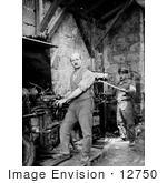 #12750 Picture Of Male Mechanics In A Garage