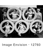 #12760 Picture Of 7 Mack Sennett Girls With Automobile Tires