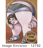 #12792 Picture of an Obese Acrobat Woman by JVPD