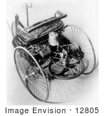 #12805 Picture Of A Benz Three Wheeler Automobile