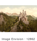 #12862 Picture Of Neuschwanstein Castle Schloss Neuschwanstein