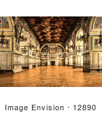 #12890 Picture Of The Gallery Of Henry Ii At Fontainebleau Palace