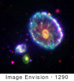 #1290 Stock Photo Of A Stellar Ripple In The Cartwheel Galaxy