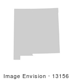 #13156 Picture Of A Map Of New Mexico Of The United States Of America
