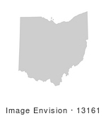 #13161 Picture Of A Map Of Ohio Of The United States Of America