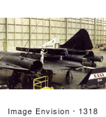 #1318 Stock Photo Of Lasre Pod Matting To Sr-71