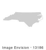 #13186 Picture Of A Map Of North Carolina Of The United States Of America