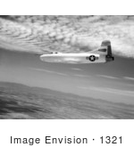 #1321 Stock Photo Of A D-558-1 In Flight