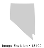 #13402 Picture Of A Map Of Nevada Of The United States Of America