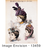 #13459 Picture Of Women Wearing Hats