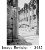 #13482 Picture Of The Temple Of Bacchus Baalbek Lebanon
