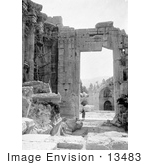 #13483 Picture Of The Temple Of Bacchus Or Of The Sun Baalbek Lebanon