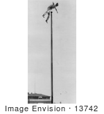 #13742 Picture Of The Human Fly Balancing At The Top Of A Flag Pole