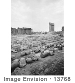 #13768 Picture Of Ruins Of The Grand Court And Temples Of Jupiter And Bacchus Baalbek