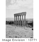 #13771 Picture Of The Temples Of Bacchus And Jupiter Baalbek