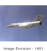#1401 Photo Of A Nasa Jf-104a Starfighter Aircraft In Flight