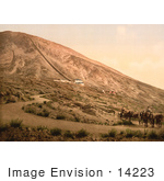 #14223 Picture Of Horse Drawn Carriages Dirt Road And Railray Station At Mt Vesuvius