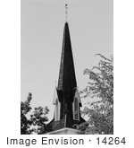 #14264 Picture Of The Presbyterian Church Steeple Jacksonville Oregon