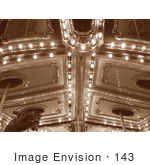 #143 Stock Image: Carousel In Sepia Tone