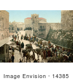 #14385 Picture Of A Street Of The Tower Of David Jerusalem