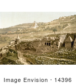 #14396 Picture Of The Valley Of The Tombs Of Jehoshaphat Jerusalem Israel