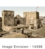 #14398 Picture Of David And Hippicus Towers In Jerusalem Israel