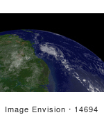 #14694 Picture Of Tropical Disturbance Near The Winward Islands