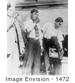 #1472 Photo Of Three Men With Prosthetic Arms Standing And Smoking Cigarettes