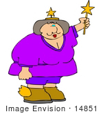 #14851 Clipart Of A Woman In A Fairy Costume Clipart