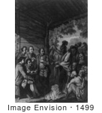 #1499 The Indians Giving A Talk To Colonel Bouquet