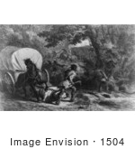 #1504 Stock Photo Of The Massacre Of Conococheague