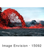 #15092 Picture Of Arched Fountain Of Lava