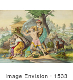#1533 Daniel Boone Protecting His Family
