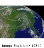 #15342 Picture Of Low Pressure Area Over The Midwestern Usa