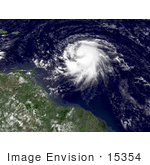 #15354 Picture Of Hurricane Dean In The Atlantic Ocean