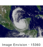 #15360 Picture Of Hurricane Dean In The Bay Of Campeche