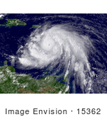 #15362 Picture Of Hurricane Dean As A Category 3 Hurricane