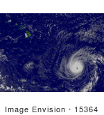 #15364 Picture Of Hurricane Flossie Near Hawaii