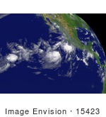 #15423 Stock Photo Of Tropical Storm Dalila Near Mexico