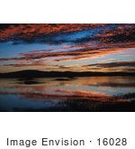 #16028 Picture Of Sunrise At Lower Klamath National Wildlife Refuge California