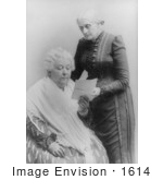 #1614 Photo of Elizabeth Cady Stanton and Susan B. Anthony by JVPD