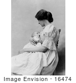 #16474 Picture Of A Young Mother Nursing Her Baby